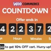افزونه شمارش معکوس فروش برای ووکامرس Checkout Countdown
