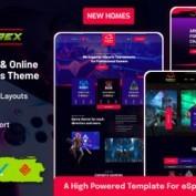 قالب گیمینگ و ورزش Playrex برای وردپرس