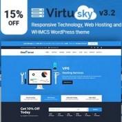 دانلود قالب میزبانی وب و هاستینگ VirtuSky نسخه وردپرس و WHMCS