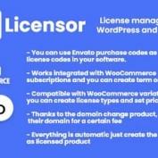 دانلود افزونه Licensor – افزونه لایسنس گذاری محصولات ووکامرس