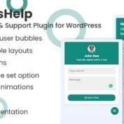 افزونه چت پشتیبانی واتساپ برای وردپرس WhatsHelp
